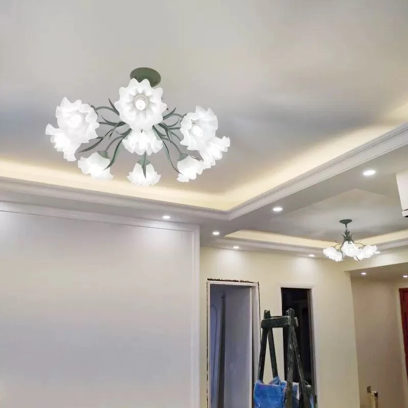 Đèn decor hoa mẫu đơn