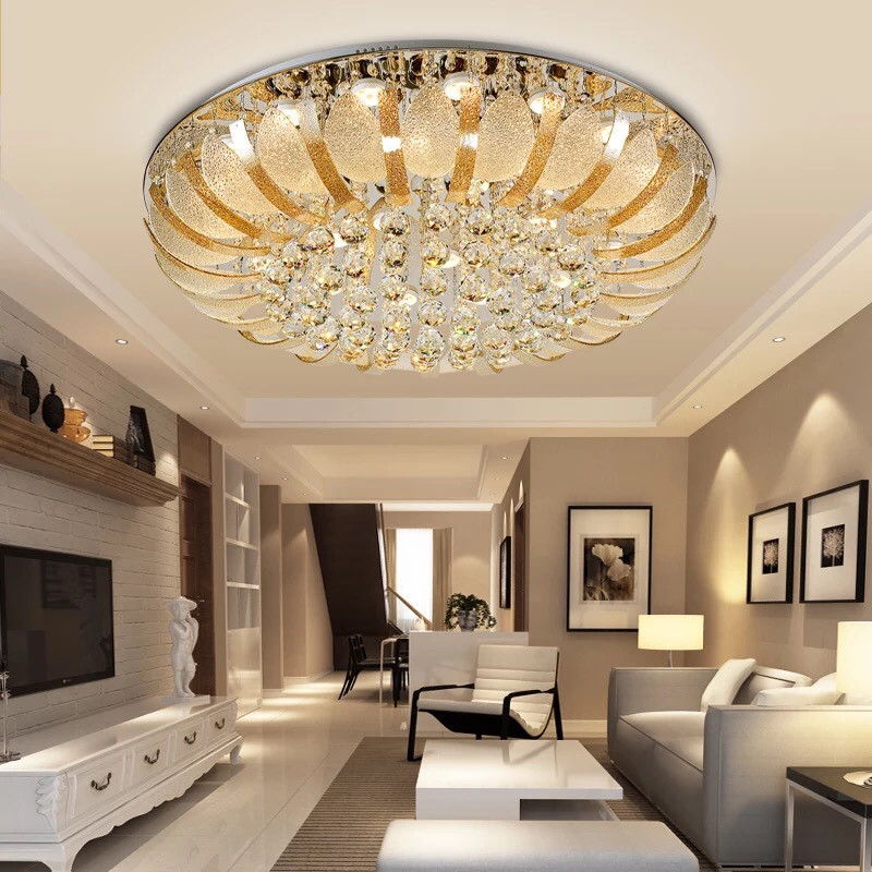 Đèn mâm trang trí pha lê HTM-06