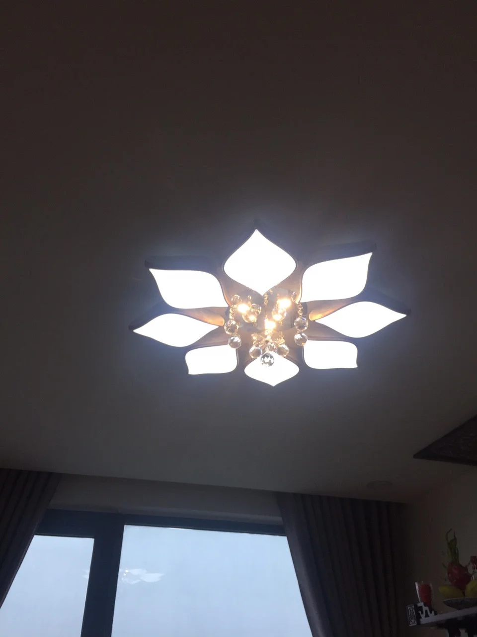 Đèn LED ốp trần cánh hoa pha lê HTOP-09 | Ảnh 3