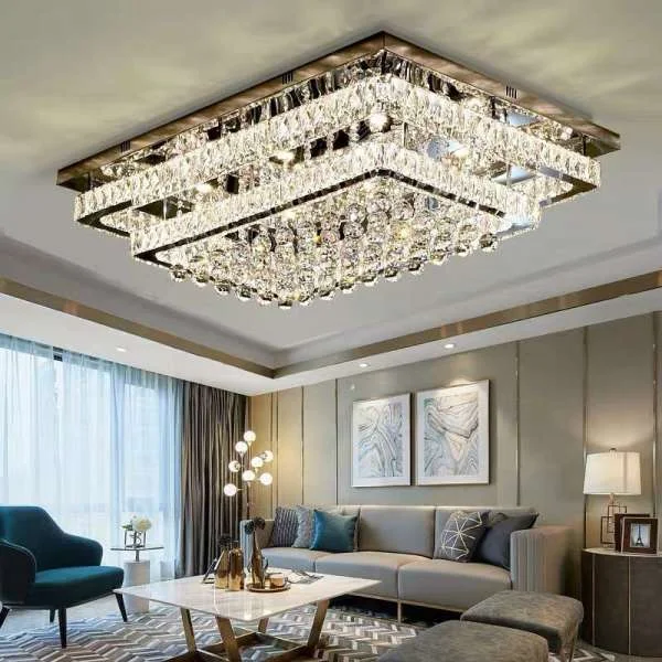 Các mẫu đèn ốp trần phòng khách hot nhất 2021