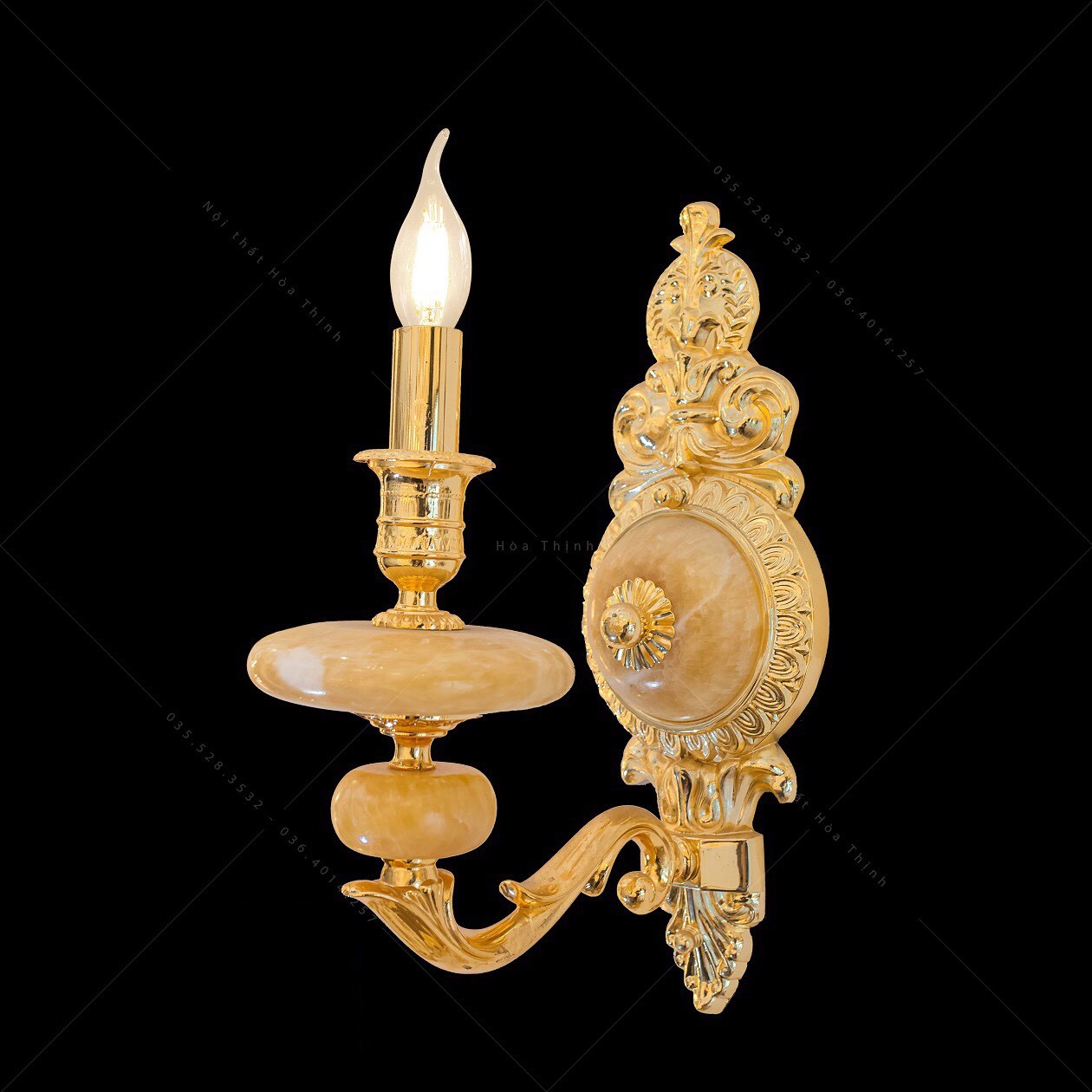 Đèn tường đồng ML-9266-1 24K