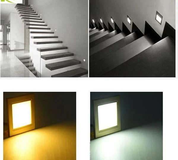 Đèn ốp tường cầu thang vuông - Đèn cầu thang vuông Footlight 