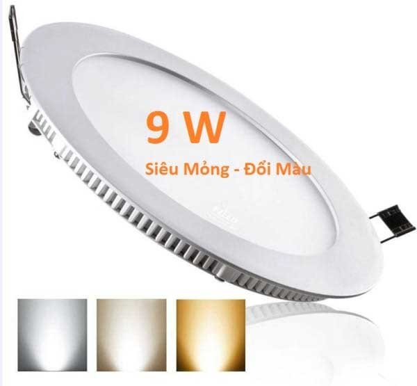 Đèn LED downlight 9W 3 màu SM-T-DM-09