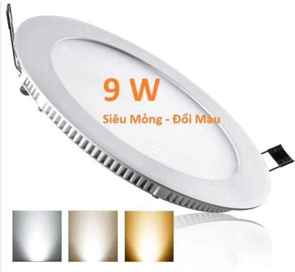 Đèn LED downlight 9W 3 màu SM-T-DM-09