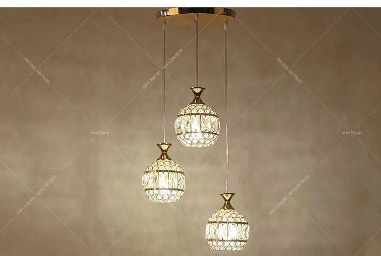 Mẫu đèn thả trần phòng bếp hiện đại