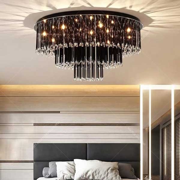 Đèn mâm LED ốp trần pha lê HTM-13 D60
