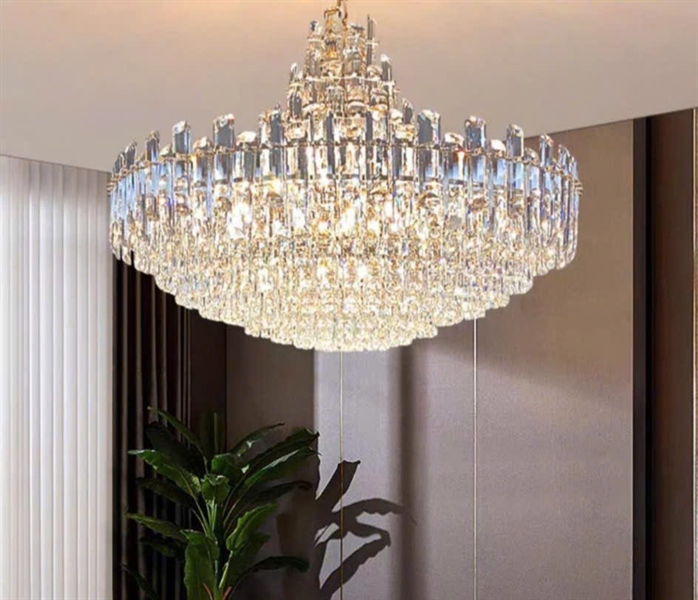 Đèn chùm pha lê tròn HTPL-167 D80