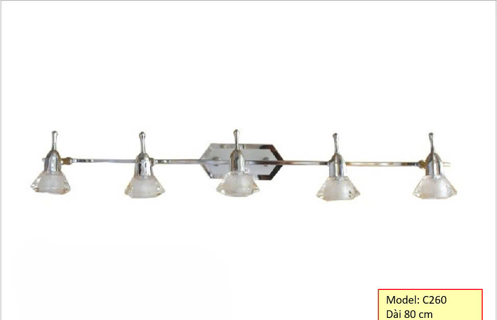 Đèn Soi Tranh 5 Bóng HT L260 KT80cm HTST-01